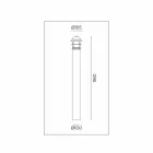 Tuinpaallamp in messing, koper en glas - Tuin van Il Fanale Viadurini