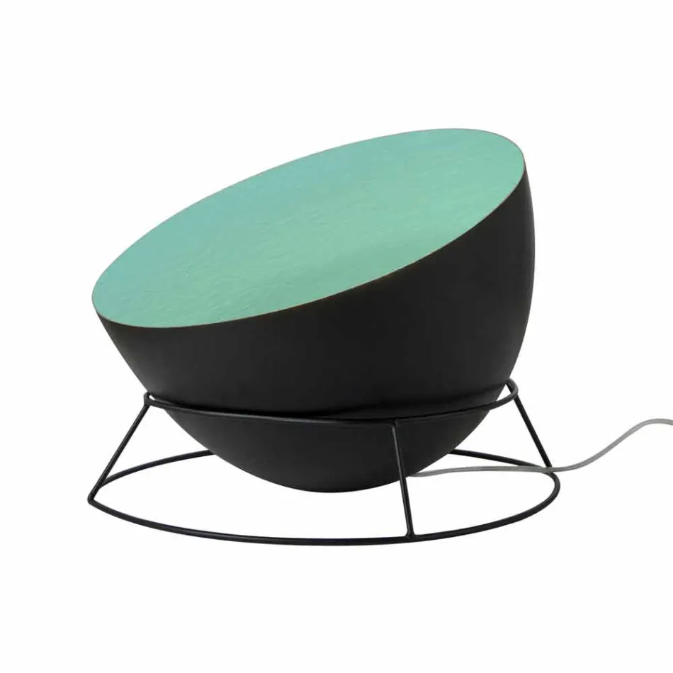 In-es.artdesign H2o F gekleurde stalen en nebuliet vloerlamp Viadurini