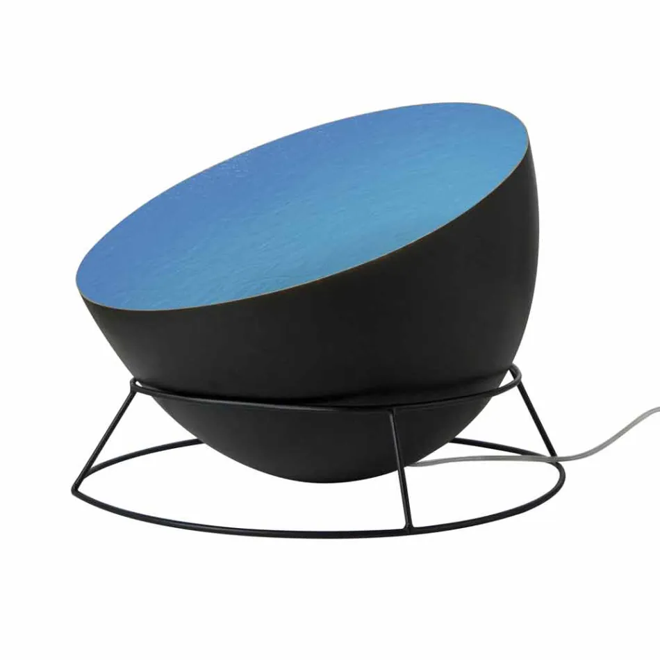 In-es.artdesign H2o F gekleurde stalen en nebuliet vloerlamp Viadurini