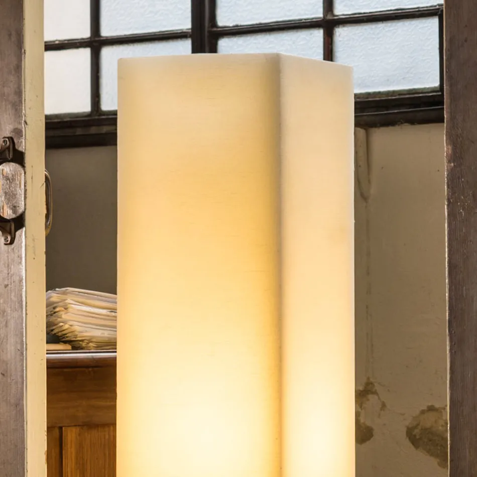 Hoogwaardige waslamp met gekrast effect, gemaakt in Italië - Dalila Viadurini