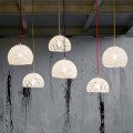 Lamp in katoen en viscose opgehangen In-es.artdesign Moderne textuur