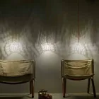 Lamp in katoen en viscose opgehangen In-es.artdesign Moderne textuur Viadurini