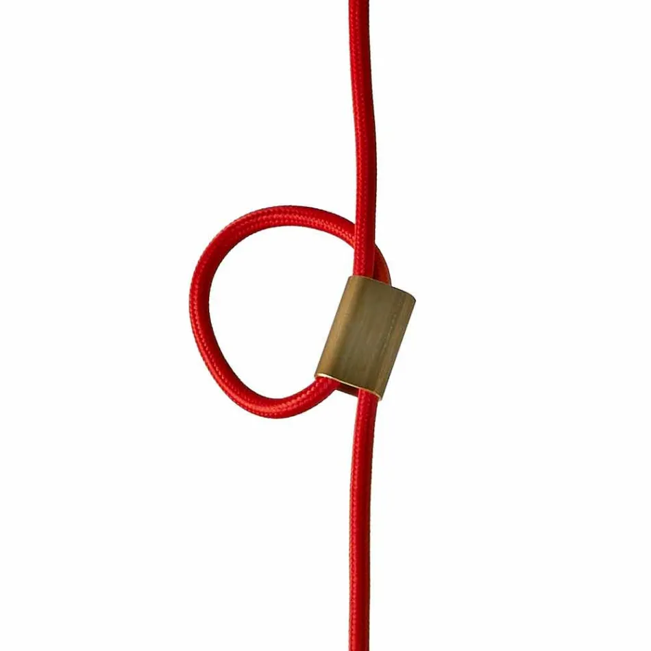 Lamp in beukenhout en zwevend keramiek gemaakt in Italië, Azië Viadurini