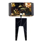 Grilli Zarafa maakte Italië massief houten nachtkastje / tafellamp Viadurini