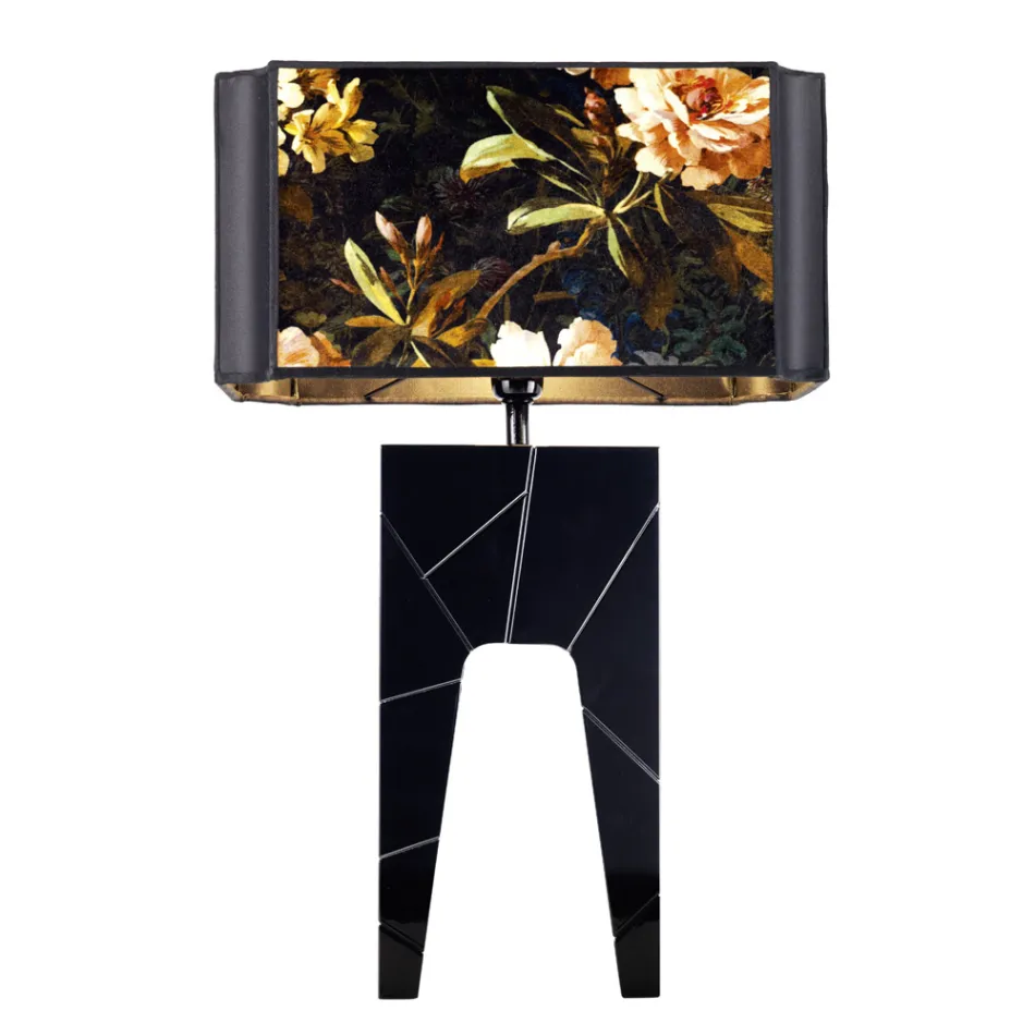 Grilli Zarafa maakte Italië massief houten nachtkastje / tafellamp Viadurini