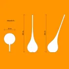 Design kunststof lamp met lichtgevende bloemenvaas - Ampoule van Myyour Viadurini