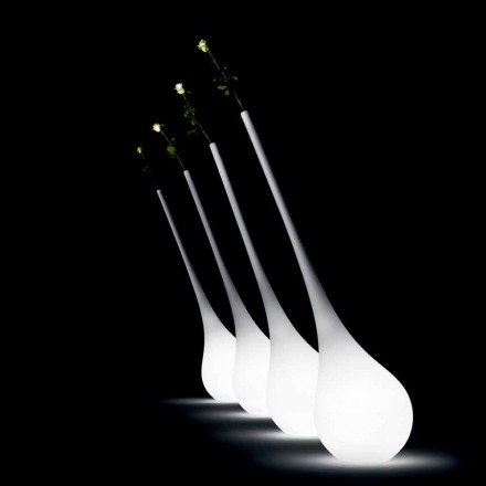 Design kunststof lamp met lichtgevende bloemenvaas - Ampoule van Myyour Viadurini