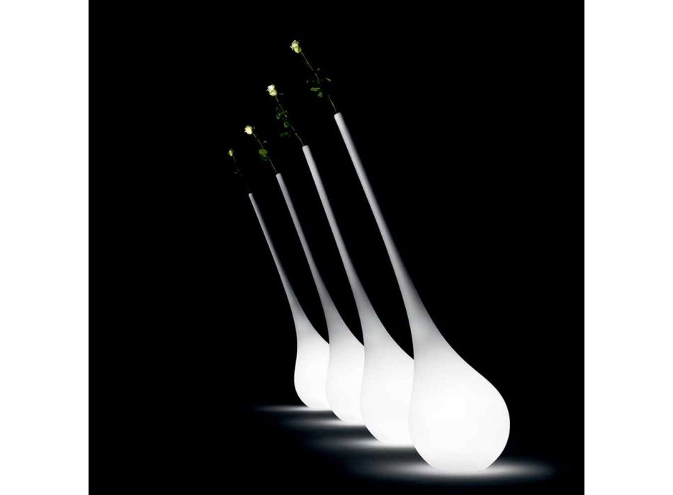 Design kunststof lamp met lichtgevende bloemenvaas - Ampoule van Myyour Viadurini