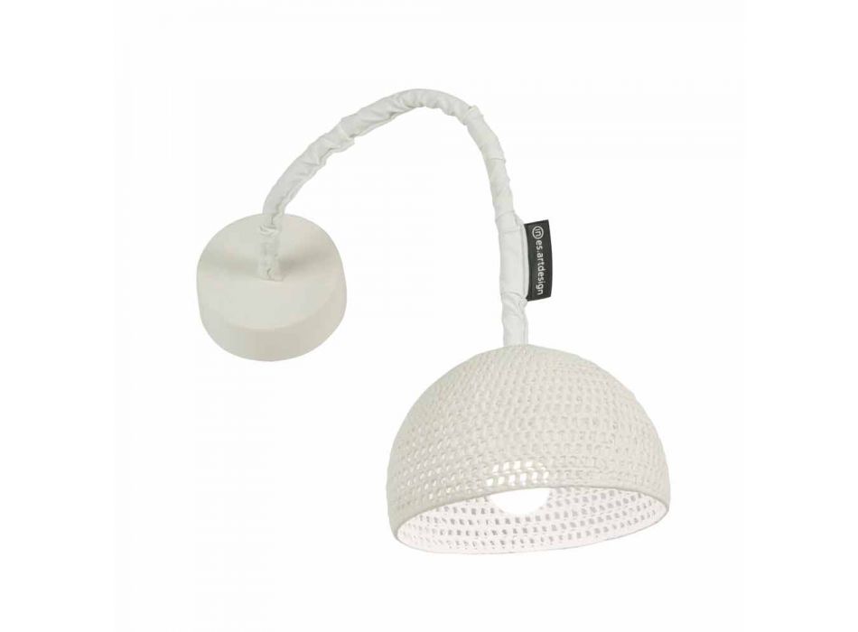 Wandlamp van hars en katoen In-es.artdesign Moderne A1-textuur Viadurini
