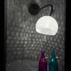 Wandlamp van hars en katoen In-es.artdesign Moderne A1-textuur Viadurini