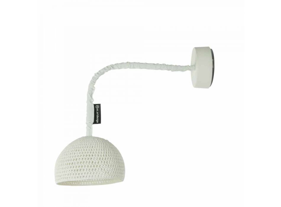 Wandlamp van hars en katoen In-es.artdesign Moderne A1-textuur Viadurini