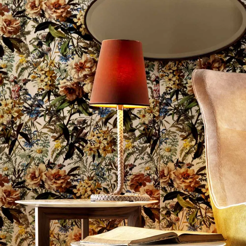 Grilli Snake stof en tafellamp gemaakt in Italië Viadurini