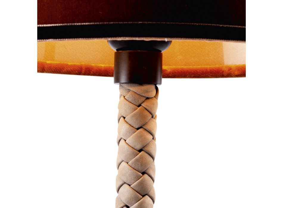 Grilli Snake stof en tafellamp gemaakt in Italië Viadurini