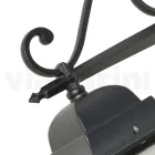 Glazen lamp met structuur van gegoten aluminium, gemaakt in Italië - Scintilla Viadurini