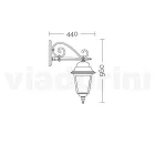 Glazen lamp met structuur van gegoten aluminium, gemaakt in Italië - Scintilla Viadurini