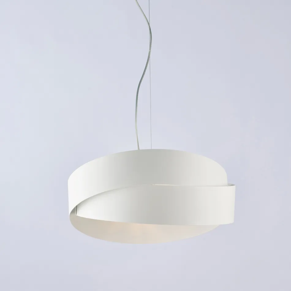 Glazen en metalen lamp, ideaal om je interieur stijlvol mee te decoreren – Nebula Viadurini