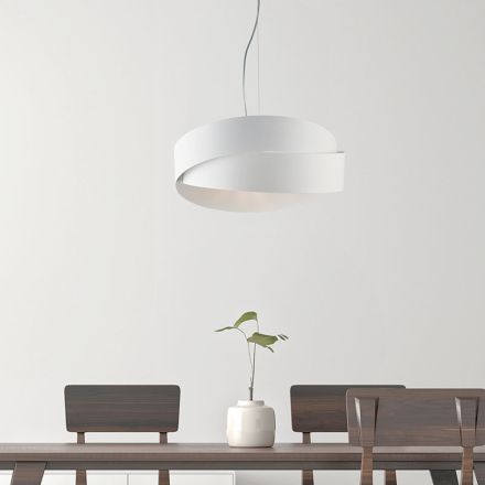 Glazen en metalen lamp, ideaal om je interieur stijlvol mee te decoreren – Nebula Viadurini
