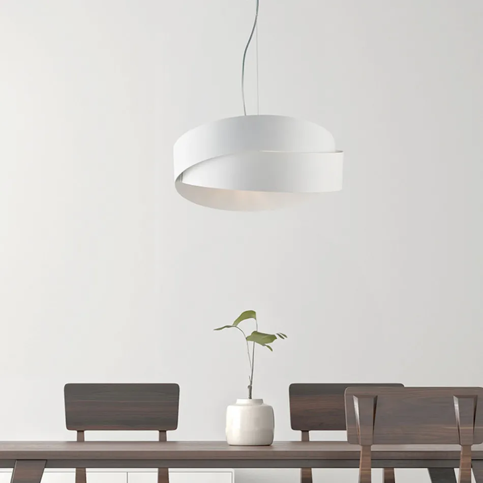 Glazen en metalen lamp, ideaal om je interieur stijlvol mee te decoreren – Nebula Viadurini