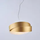 Glazen en metalen lamp, ideaal om je interieur stijlvol mee te decoreren – Nebula Viadurini