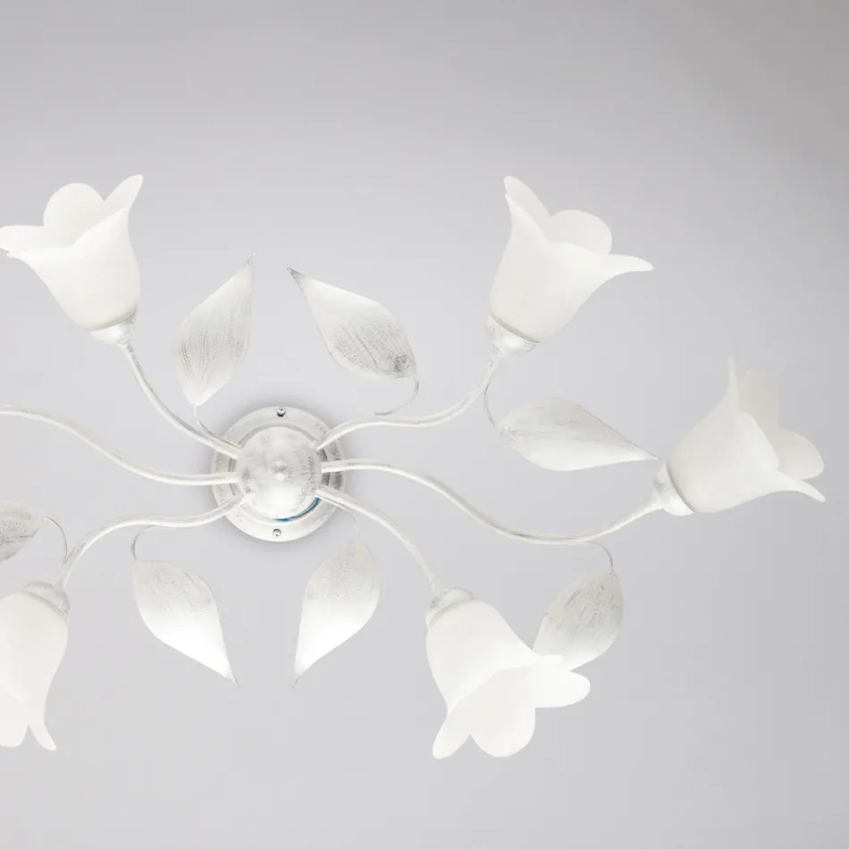 Gemaakt in Italië, glazen en metalen lamp voor stijlvolle interieurs – Sirio Viadurini