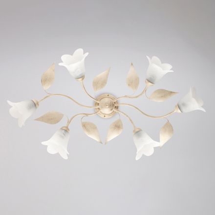 Gemaakt in Italië, glazen en metalen lamp voor stijlvolle interieurs – Sirio Viadurini