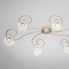 Gemaakt in Italië, glazen en metalen lamp voor verfijnde interieurs – Cometa Viadurini