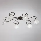 Gemaakt in Italië, glazen en metalen lamp voor verfijnde interieurs – Cometa Viadurini