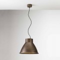 Industriële lamp in ijzer opschorting Loft Media Il Fanale