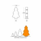 Tafel / vloer interieurlamp Slide Lightree kerstboom gemaakt in Italië Viadurini