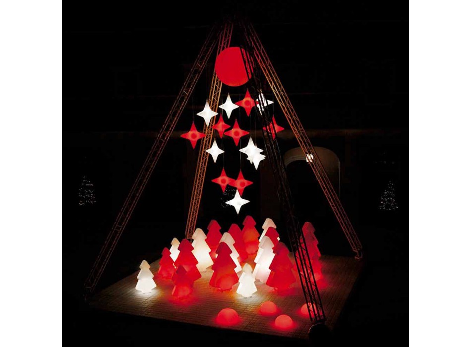 Tafel / vloer interieurlamp Slide Lightree kerstboom gemaakt in Italië Viadurini
