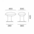 Led-tuinlamp in grijs of bruin gietijzeren ontwerp - Bitta van Il Fanale Viadurini