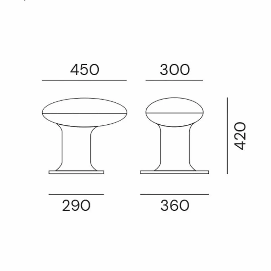 Led-tuinlamp in grijs of bruin gietijzeren ontwerp - Bitta van Il Fanale Viadurini