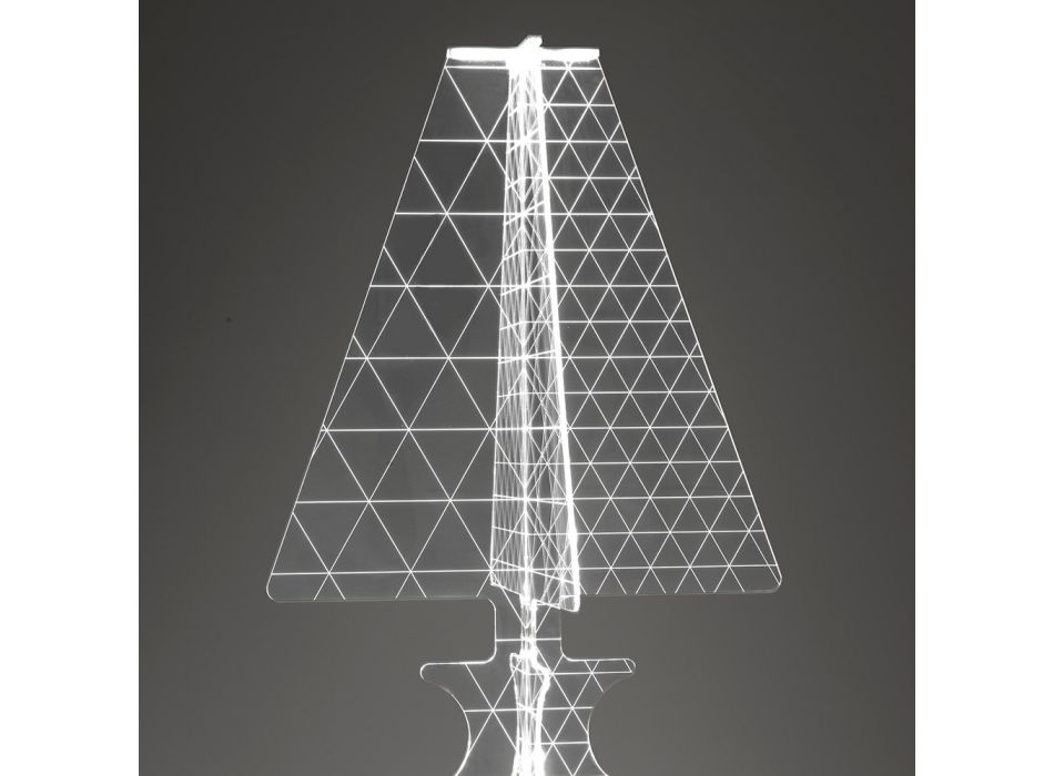 Moderne lasergemarkeerde plexiglas vloerlamp 3 maten - Raissa Viadurini