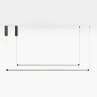 Moderne LED-lamp van geribbeld glas met een exclusief design, gemaakt in Italië - Lys Viadurini