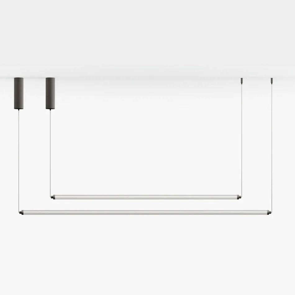 Moderne LED-lamp van geribbeld glas met een exclusief design, gemaakt in Italië - Lys Viadurini