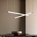 Moderne LED-lamp van geribbeld glas met een exclusief design, gemaakt in Italië - Lys