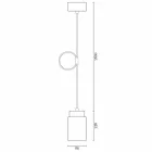 Moderne hanglamp in wit keramiek gemaakt in Italië Azië Viadurini