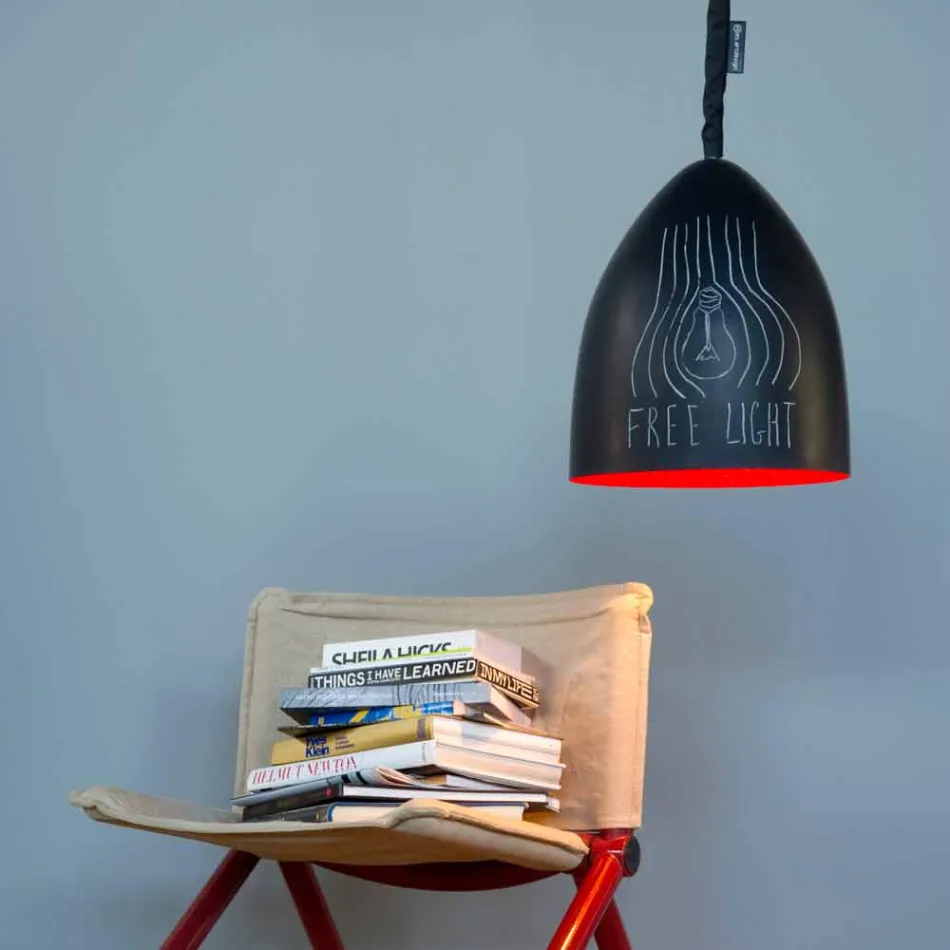 Moderne hanglamp In-es.artdesign Flower S Resin schoolbord Viadurini