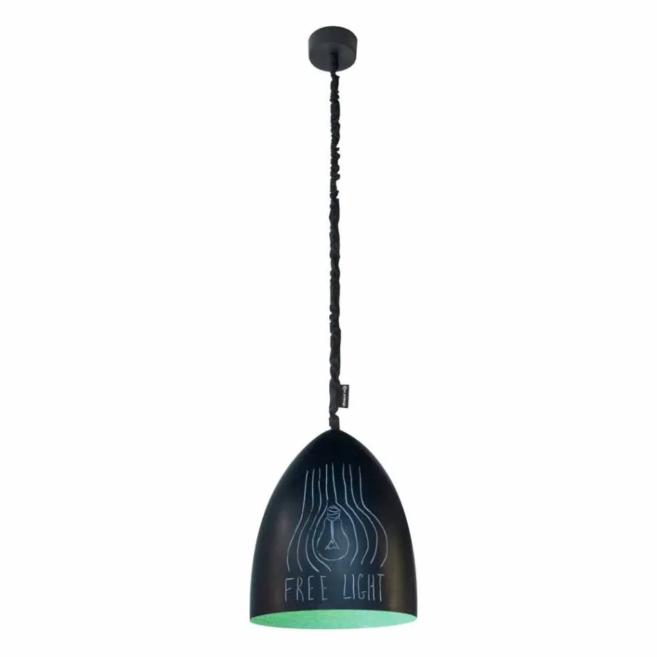 Moderne hanglamp In-es.artdesign Flower S Resin schoolbord Viadurini
