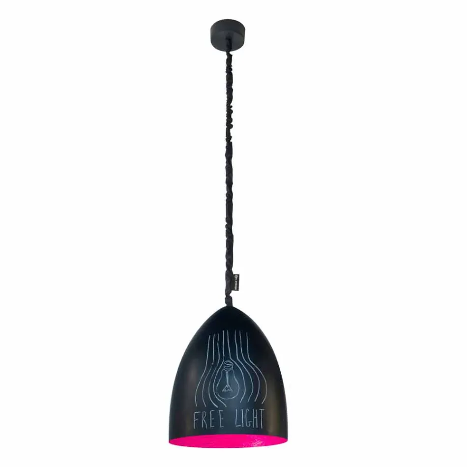 Moderne hanglamp In-es.artdesign Flower S Resin schoolbord Viadurini