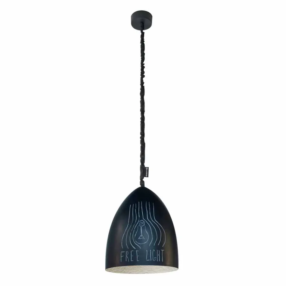 Moderne hanglamp In-es.artdesign Flower S Resin schoolbord Viadurini
