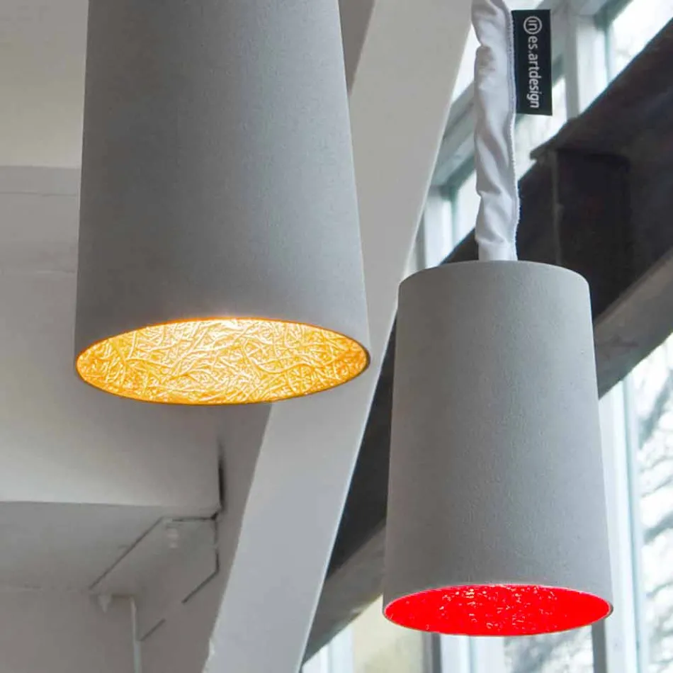 Moderne hanglamp In-es.artdesign Verf Geschilderd beton Viadurini