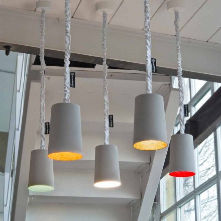 Moderne hanglamp In-es.artdesign Verf Geschilderd beton Viadurini