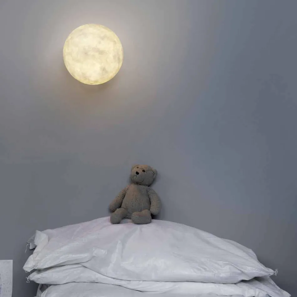 Moderne wandlamp In-es.artdesign A. Moon in Nebulite Viadurini
