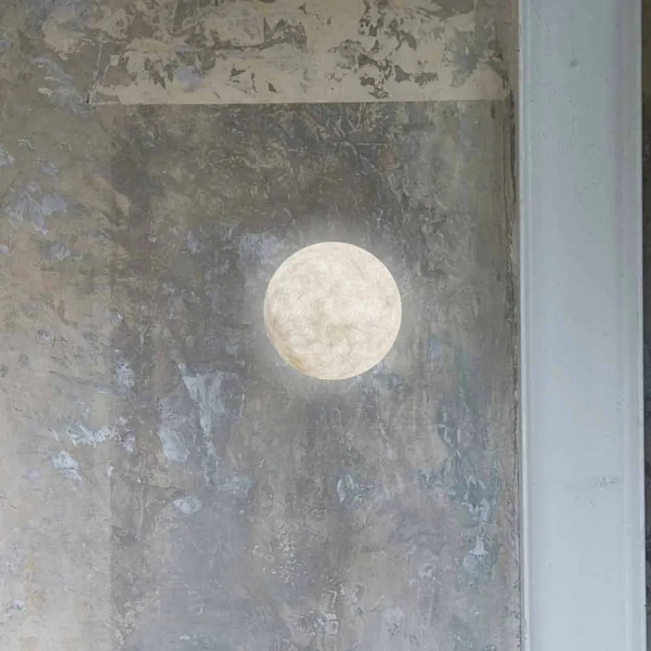 Moderne wandlamp In-es.artdesign A. Moon in Nebulite Viadurini