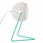 Moderne tafellamp In-es.artdesign Handgemaakte katoenen T1 textuur Viadurini