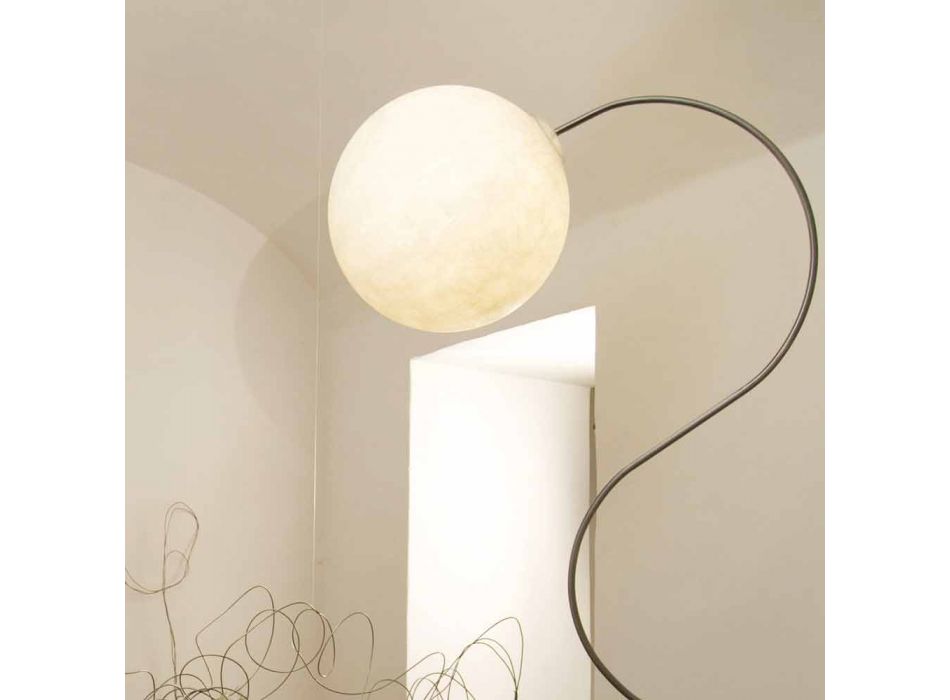Moderne witte vloerlamp nebuliet In-es.artdesign Luna H210cm Viadurini