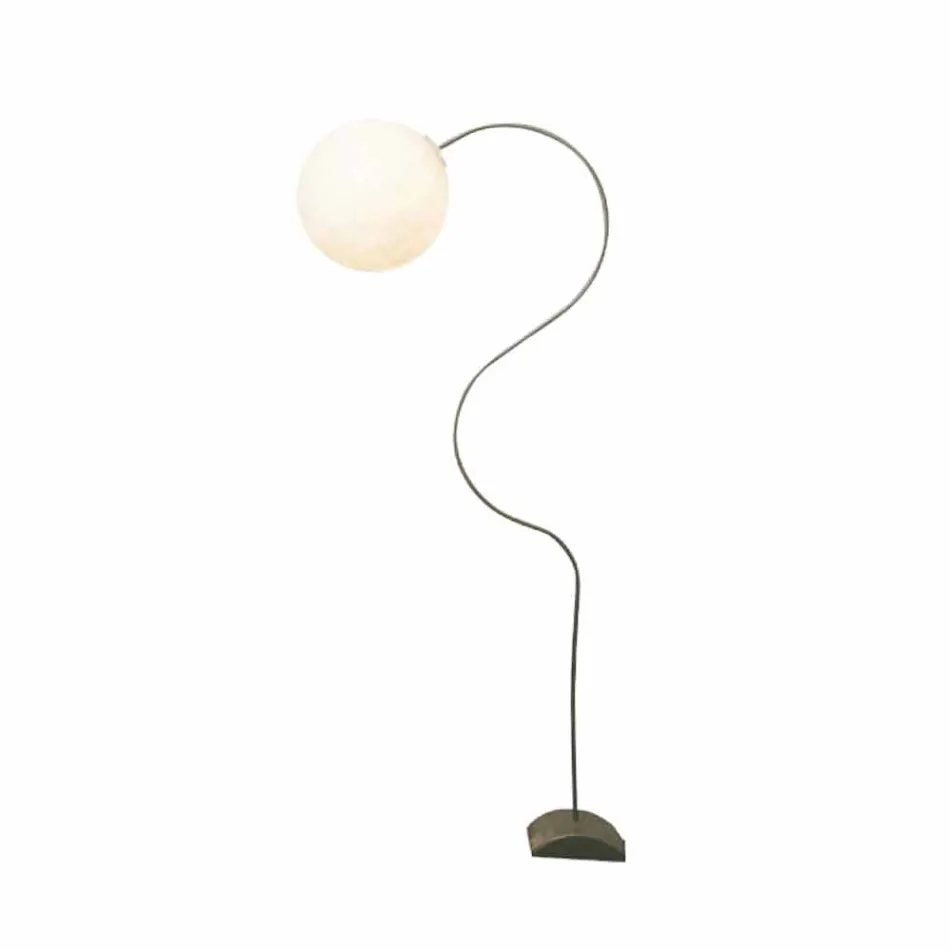 Moderne witte vloerlamp nebuliet In-es.artdesign Luna H210cm Viadurini