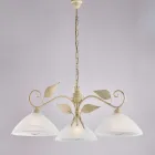 Moderne lamp van glas en metaal, gemaakt in Italië, ideaal voor elke kamer - Carina Viadurini