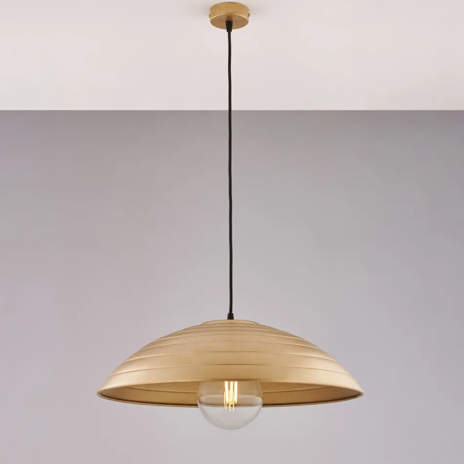 Moderne lamp van glas en metaal, gemaakt in Italië, ideaal voor elke kamer - Cygnus Viadurini